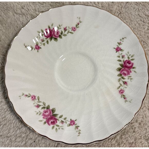 Vintage Ridgway Dainty Rose Fine Bone China Cup & Saucer Set 1 Cup 2 Saucers - Picture 2 of 13